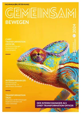 Cover Gemeinsam bewegen mit Chamäleonmotiv